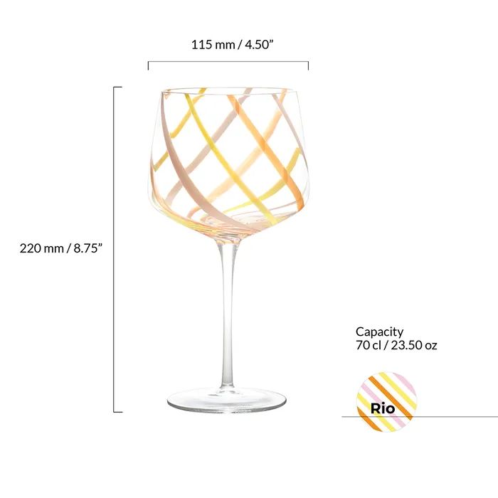 Anton Studio Rio Citrus Gin Glasses, Set of 2 - Image 4