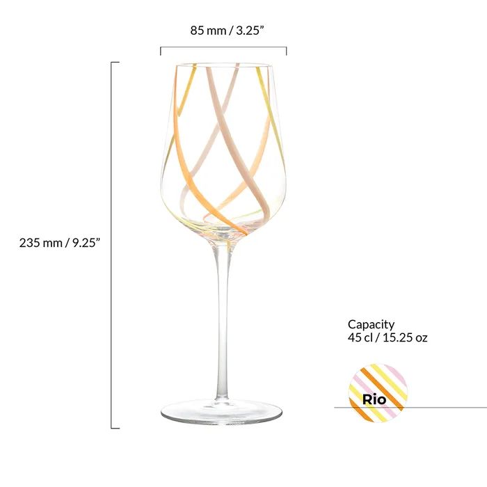 Anton Studio Rio Citrus Wine Glasses, Set of 2 - Image 5