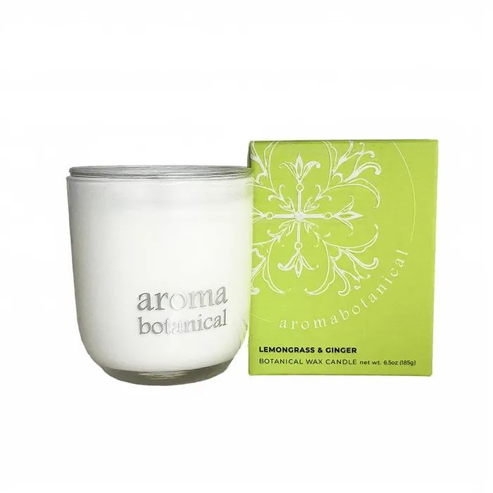 AromaBotanical Wax Candle: Lemongrass & Ginger, 185g - Image 2
