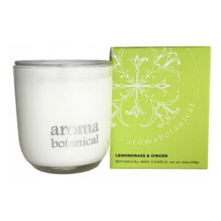 AromaBotanical Wax Candle: Lemongrass & Ginger, 185g