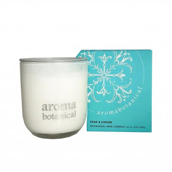 AromaBotanical Wax Candle: Pear & Ginger, 185g - Image 2