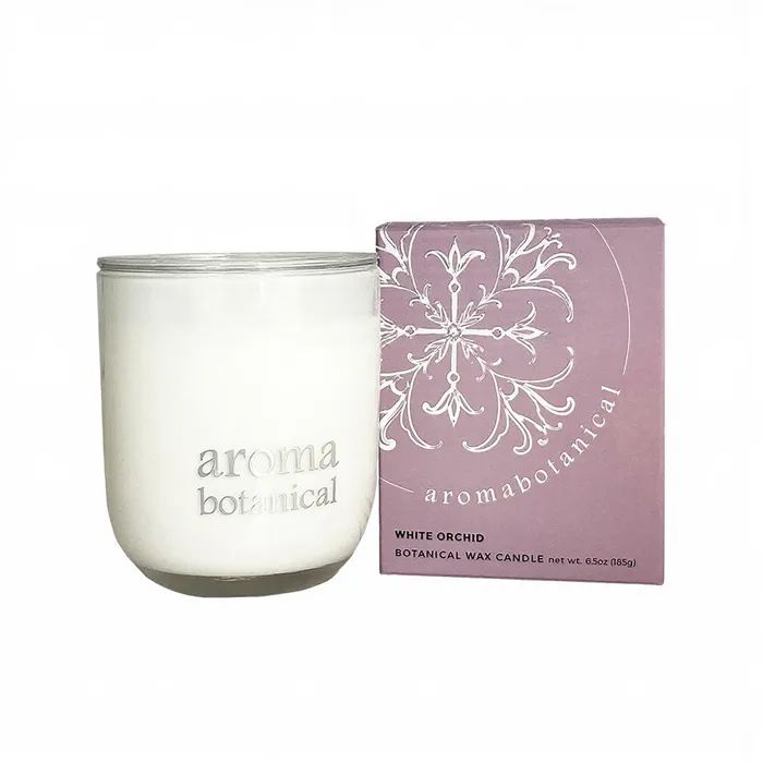 AromaBotanical Wax Candle: White Orchid, 185g - Image 2