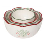 Danica Studio Camellia Stoneware Nesting Bowls, Set of 4