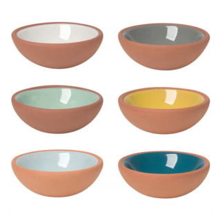 Danica Studio Terracotta Pinch Bowls, Sky, Set of 6