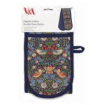 Museums & Galleries Organic Cotton Oven Gloves, Strawberry Thief