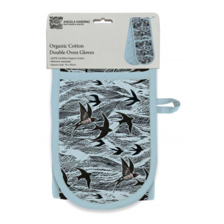 Museums & Galleries Organic Cotton Oven Gloves, Swallows and Sea