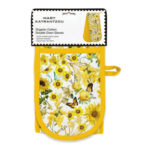 Museums & Galleries Organic Cotton Oven Gloves, Yellow Butterflies