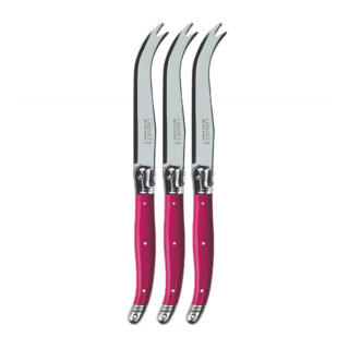 Verdier Cheese Knife, Fuchsia, Set of 3
