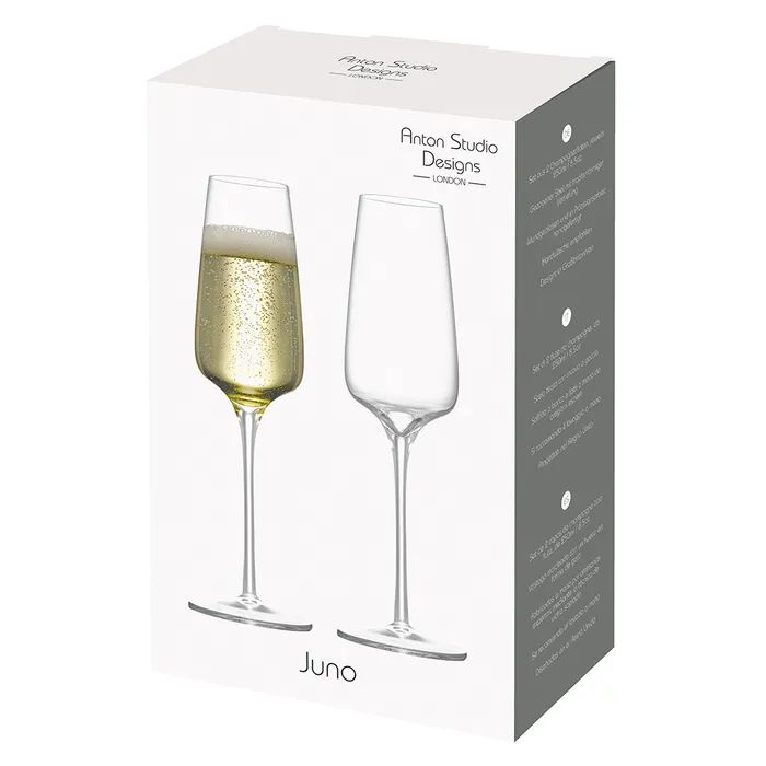 Anton Studio Juno Champagne Flutes, Set of 2 - Image 5