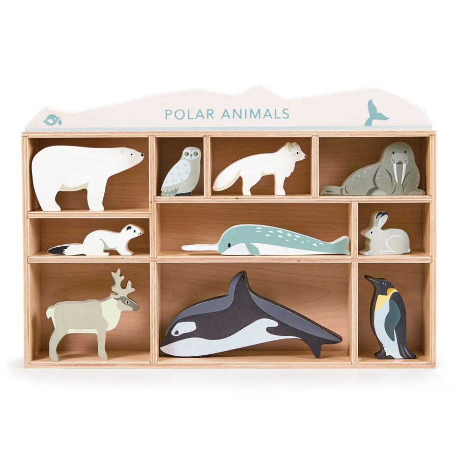 Tender Leaf Toys: Display Shelf with Polar Animals - Image 6