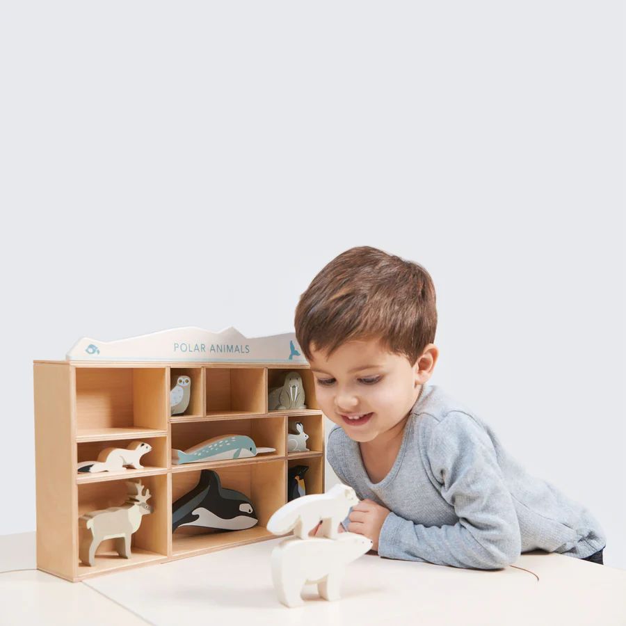 Tender Leaf Toys: Display Shelf with Polar Animals - Image 4