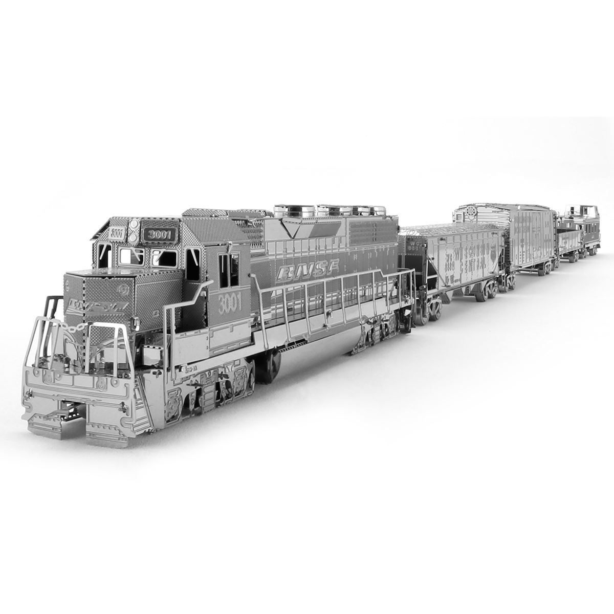 Metal Earth: Freight Train Set (includes Engine + 4 Cars) - Image 3