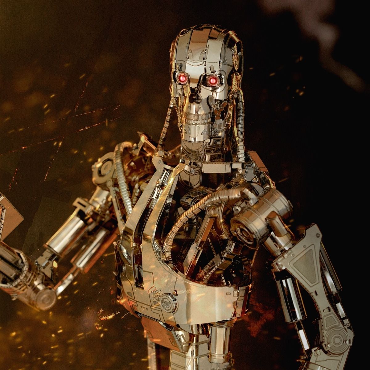 Metal Earth (Premium Series): Terminator T-800 Endoskeleton - Image 7