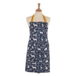 Ulster Weavers Cotton Apron, Forest Friends, Navy