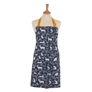 Ulster Weavers Cotton Apron, Forest Friends, Navy