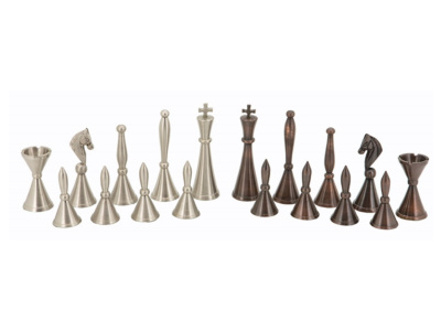 Dal Rossi Italy Chess Pieces: Staunton Metal Chessmen