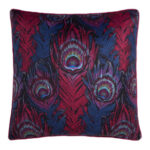 Ulster Weavers Cushion Cover: Dandy Peacock, Plum, 55x55cm