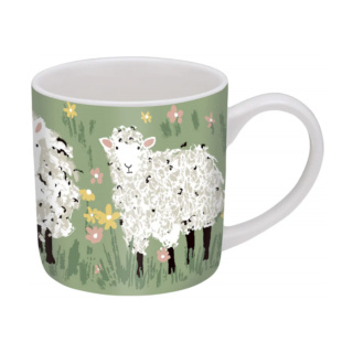 Ulster Weavers New Bone China Mugs, Woolly Sheep, Set of 2