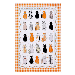 Ulster Weavers Cotton Tea Towel, Cats in Waiting