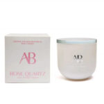 AromaBotanicals Crystal Infused Scented Jar Candle, Rose Quartz