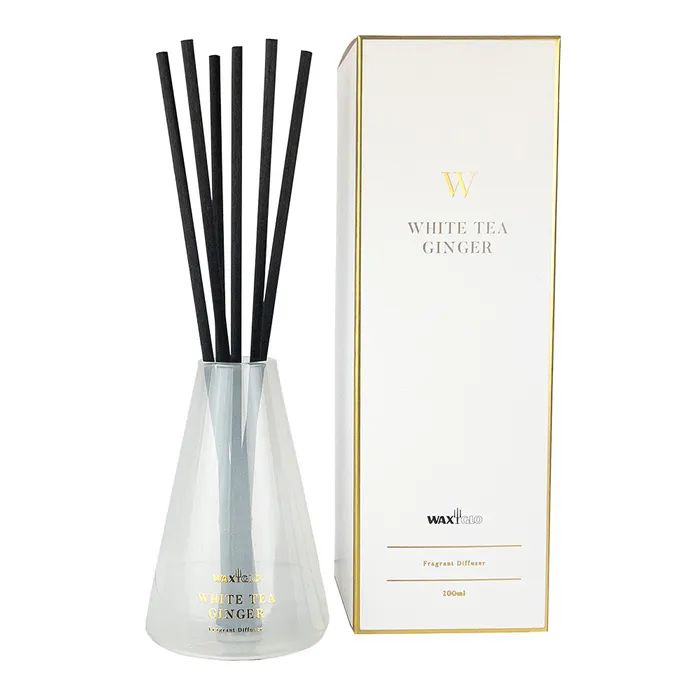 W Scented Reed Diffuser: White Tea Ginger, 200ml - Image 2