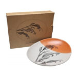 Jo Luping Design Porcelain Bowl, Harakeke Flower, 24cm