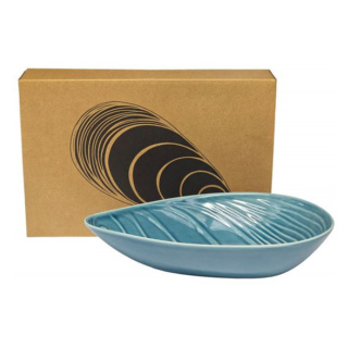 Jo Luping Design Porcelain Bowl, Mussel Blue, 25cm