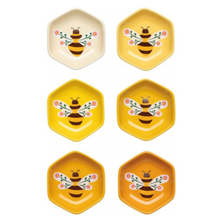 Now Designs Pinch Bowls, Bee Garden, Set of 6