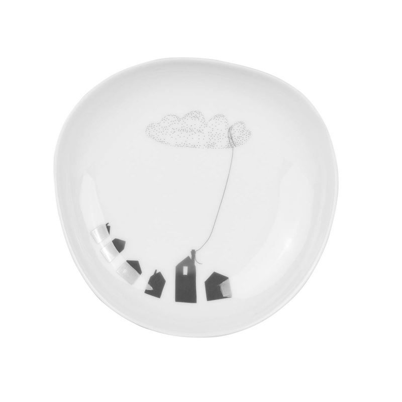 Räder Porcelain Bowls, Birdhouse Wonderland, Set of 3 - Image 3