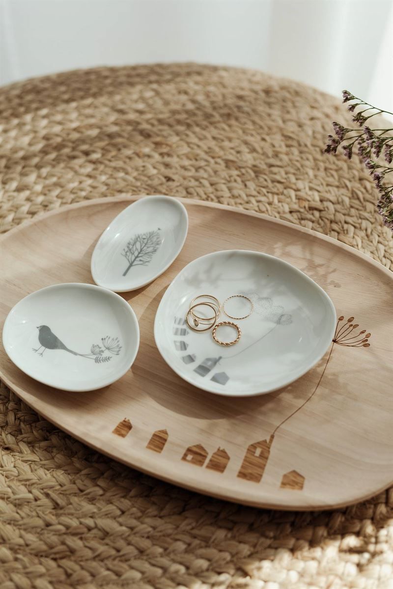 Räder Porcelain Bowls, Birdhouse Wonderland, Set of 3 - Image 4