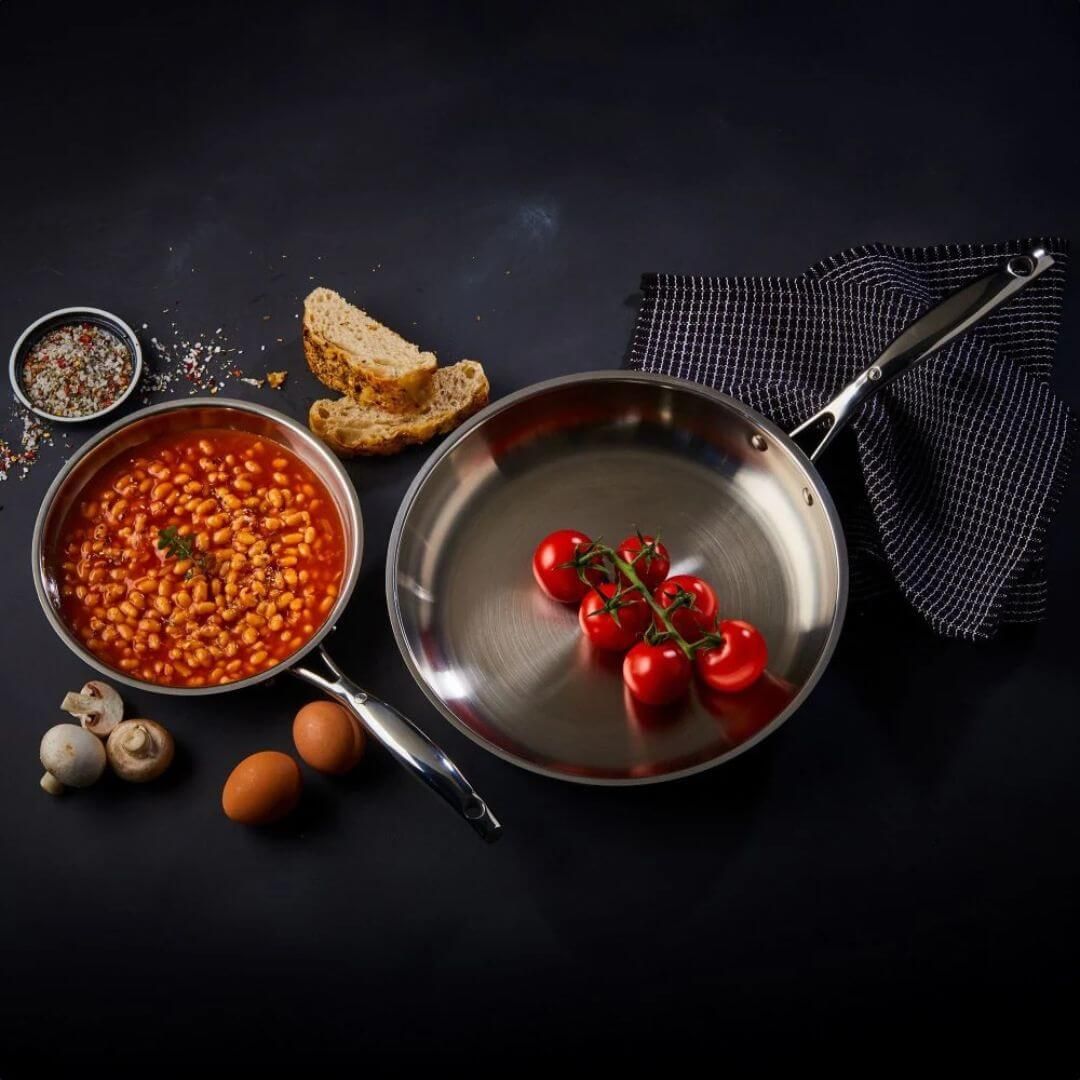 Swiss Diamond Premium Steel 2 Piece Frying Pan Set - Image 5