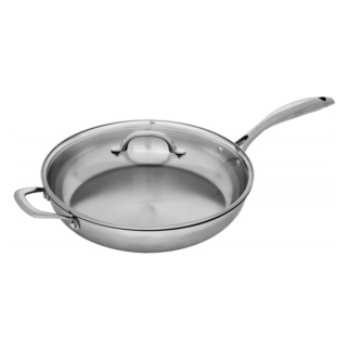 Swiss Diamond Premium Steel Saute Pan with Lid 28cm, 4ltr