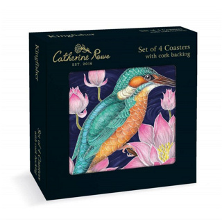 Museums & Galleries Coasters, Kingfisher, Set of 4