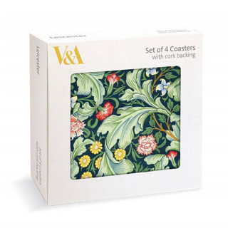 Museums & Galleries Coasters, Leicester Wallpaper, Set of 4