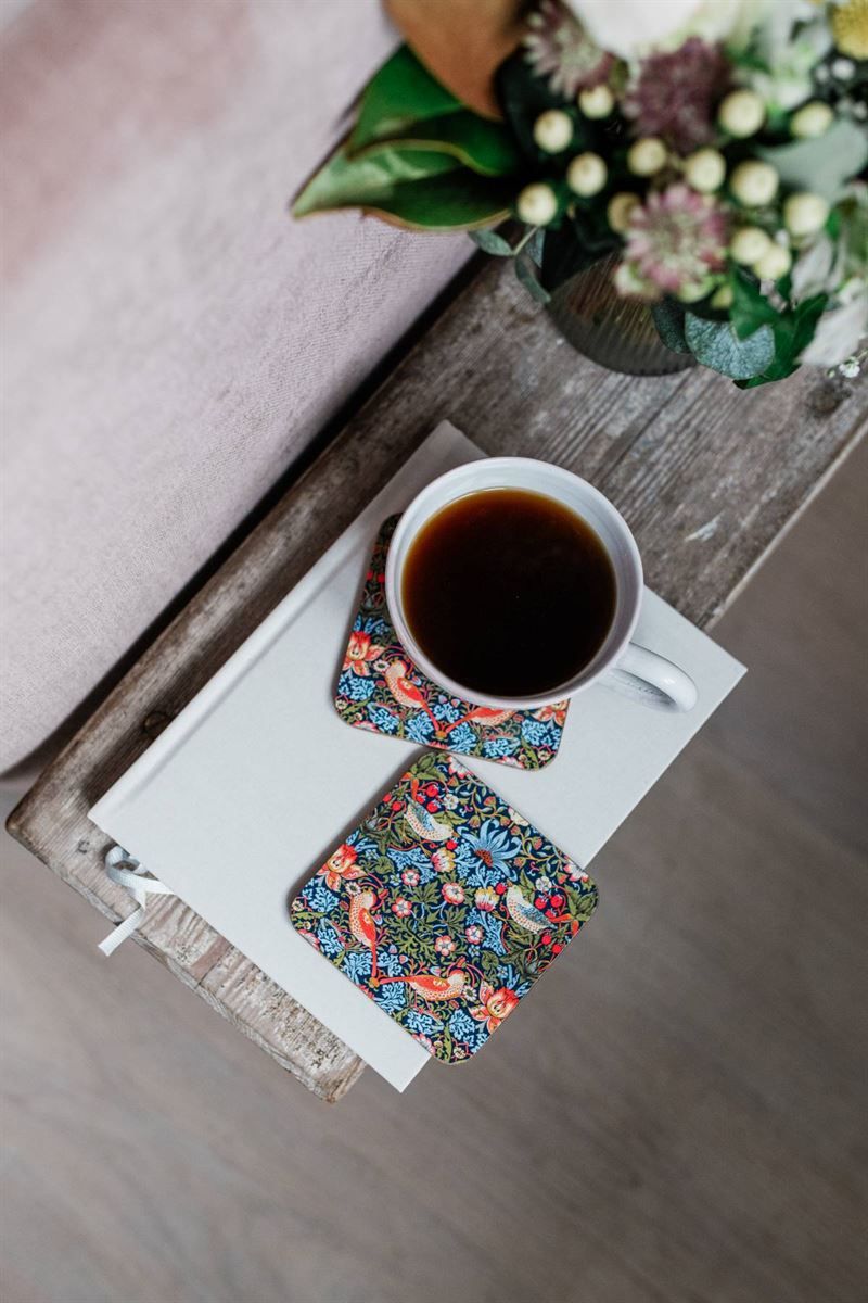 Museums & Galleries Coasters, Strawberry Thief, Set of 4 - Image 2