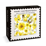 Museums & Galleries Coasters, Yellow Butterflies, Set of 4