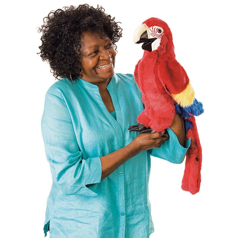 Folkmanis Puppet: Scarlet Macaw Puppet - Image 4