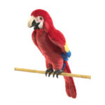 Folkmanis Puppet: Scarlet Macaw Puppet