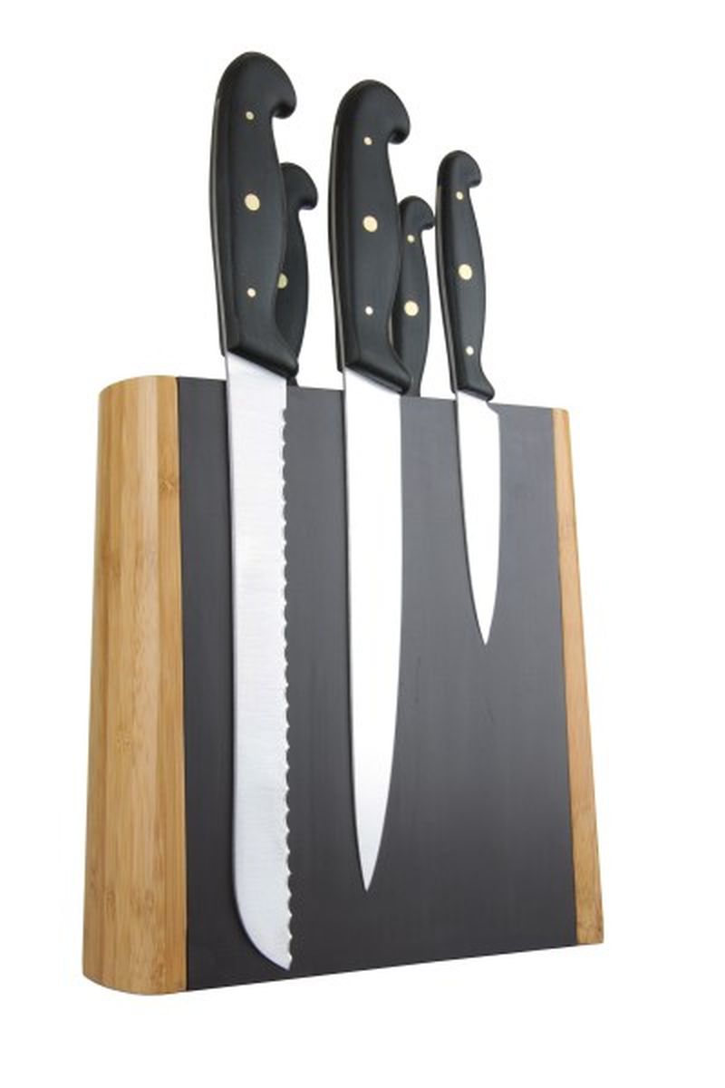 Taylors Double Sided Bamboo Magnetic Universal Knife Block - Image 3