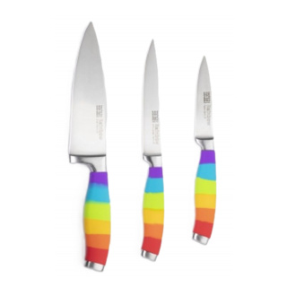 Taylors Rainbow Kitchen Knife Starter Set, 3pc