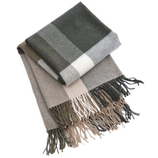 MM Linen Lodge Lambswool Throw, Ivy