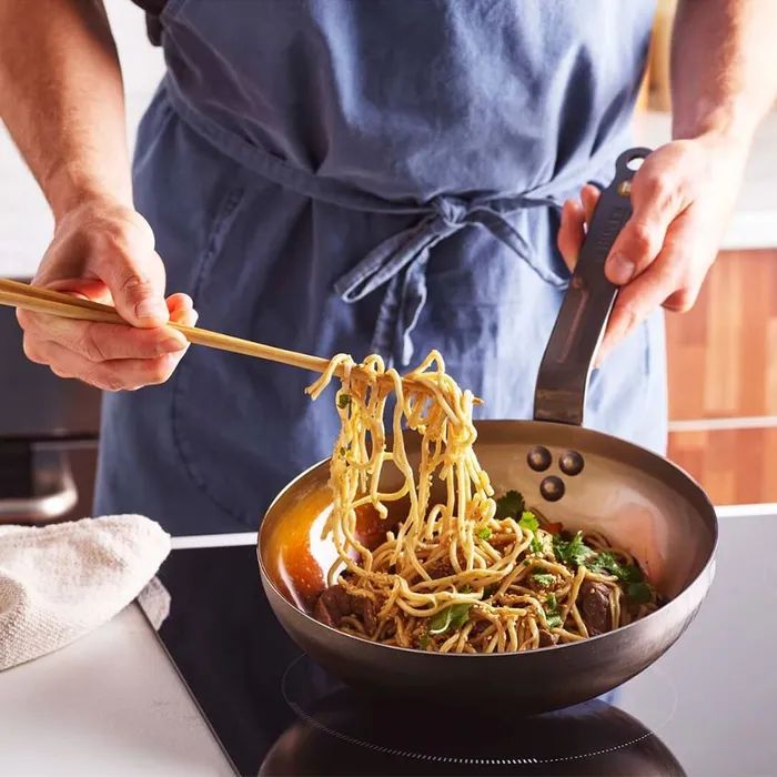 De Buyer Rounded Wok, Mineral B, 24cm - Image 6