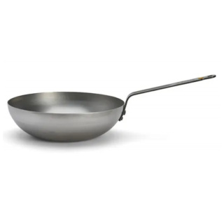 De Buyer Rounded Wok, Mineral B, 24cm