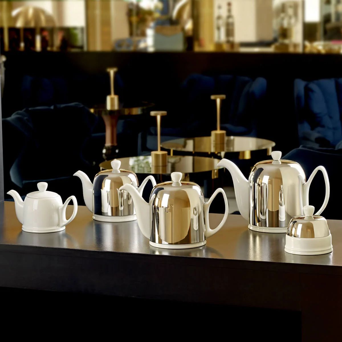 Guy Degrenne Salam Classique White Mirror Cloche Teapot, 8 Cups - Image 7