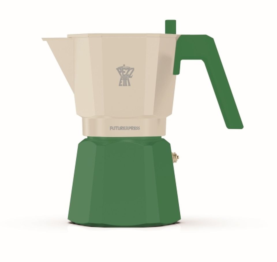 Pezzetti Futurexpress Aluminium Coffee Maker, Forest Green, 6C - Image 2