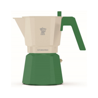 Pezzetti Futurexpress Aluminium Coffee Maker, Forest Green, 6C