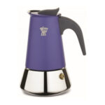 Pezzetti Steelexpress Stainless Steel Coffee Maker, Indigo Burst, 6C