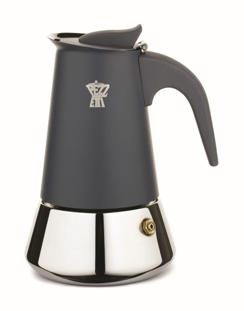 Pezzetti Steelexpress Stainless Steel Coffee Maker, Shooting Ash, 6C - Image 2